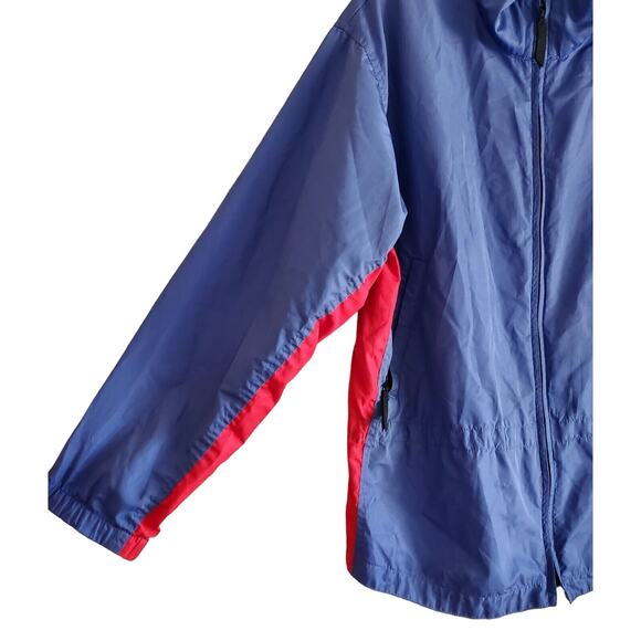REI Women's XL Jacket Full Zip 2 Zippered Pockets Blue Red Lightweight Bust 42" - Picture 4 of 7